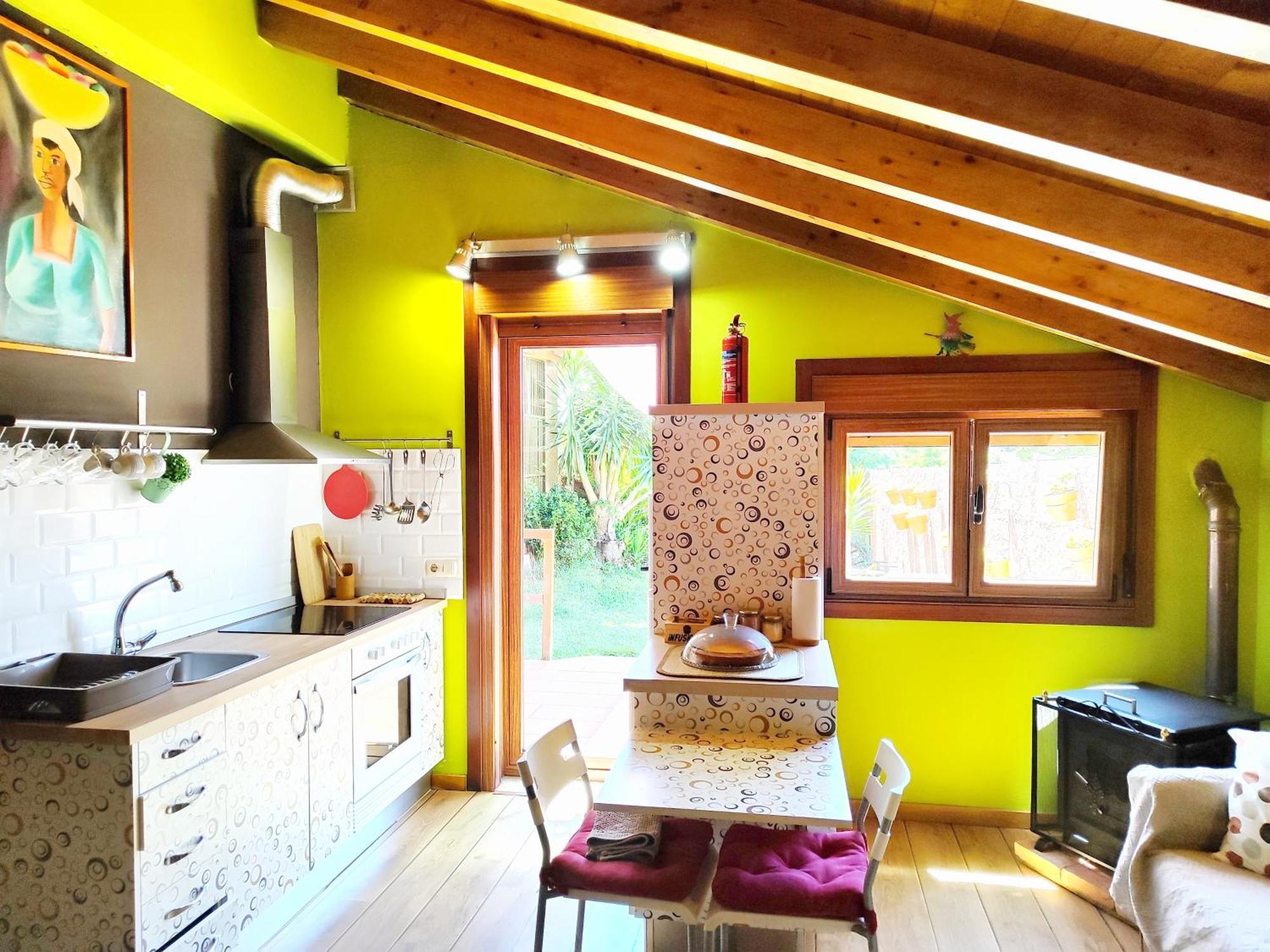 Tranquila Casita De Invitados En Vigo Con Chimenea 外观 照片